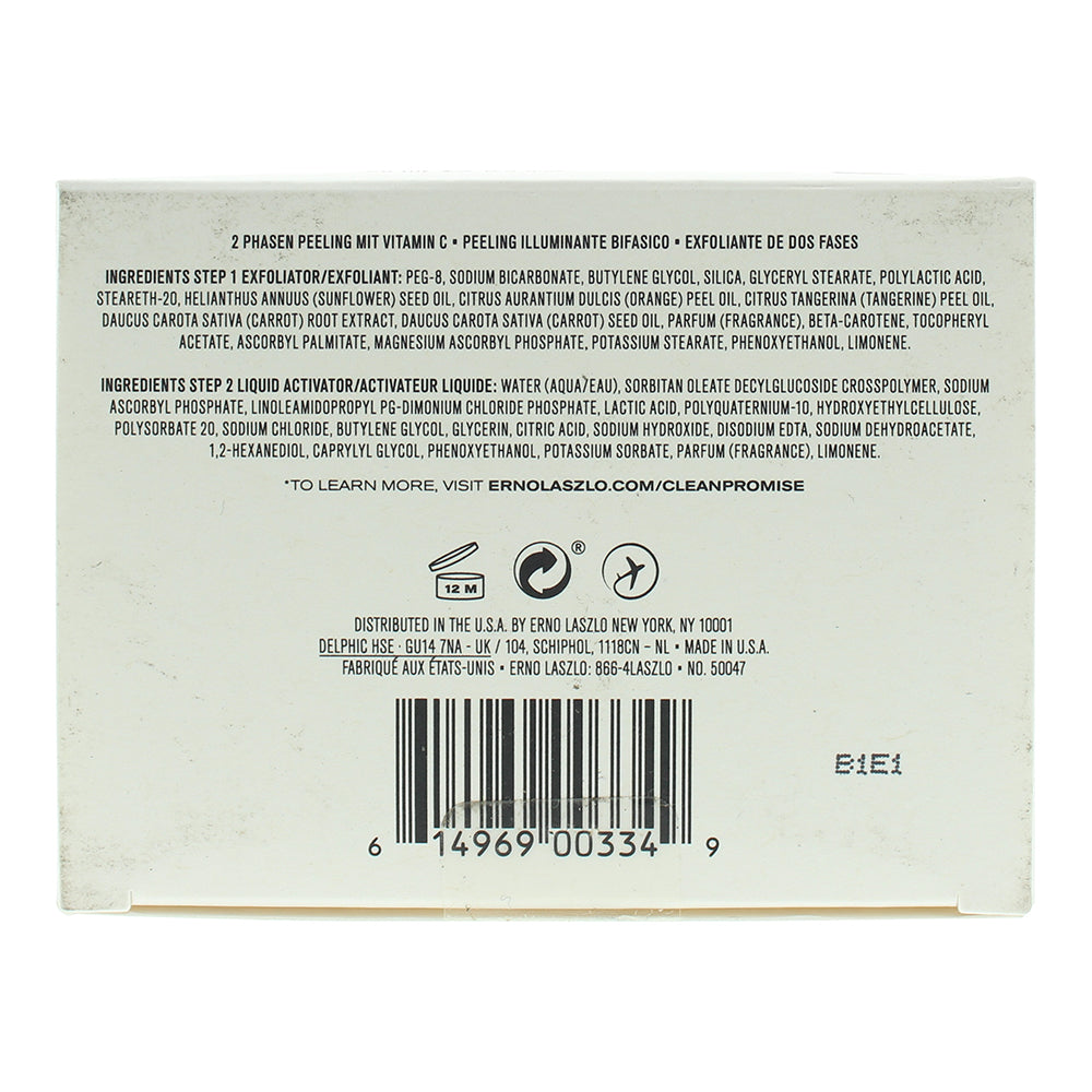 Erno Laszlo Brightening Dual-Phase Peel 2 Piece Gift Set: Exfoliator 50ml - Peel