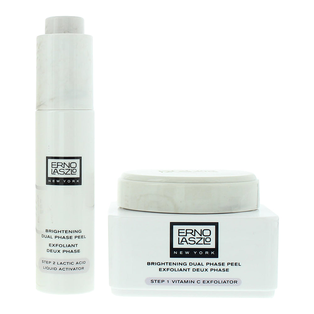 Erno Laszlo Brightening Dual-Phase Peel 2 Piece Gift Set: Exfoliator 50ml - Peel - Product