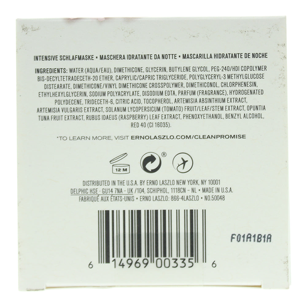 Erno Laszlo Hydra-Therapy Memory Gel Sleep Mask 40ml - Ingredients