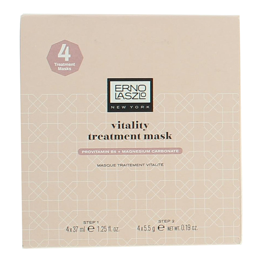 Erno Laszlo Vitality Treatment Mask 2 Piece Gift Set: Activating Lotion 4 x 37ml - Box