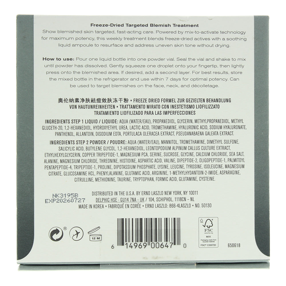 Erno Laszlo Freeze-Dried Targeted Blemish Treatment 2 Piece Gift Set: Ampoule 3 