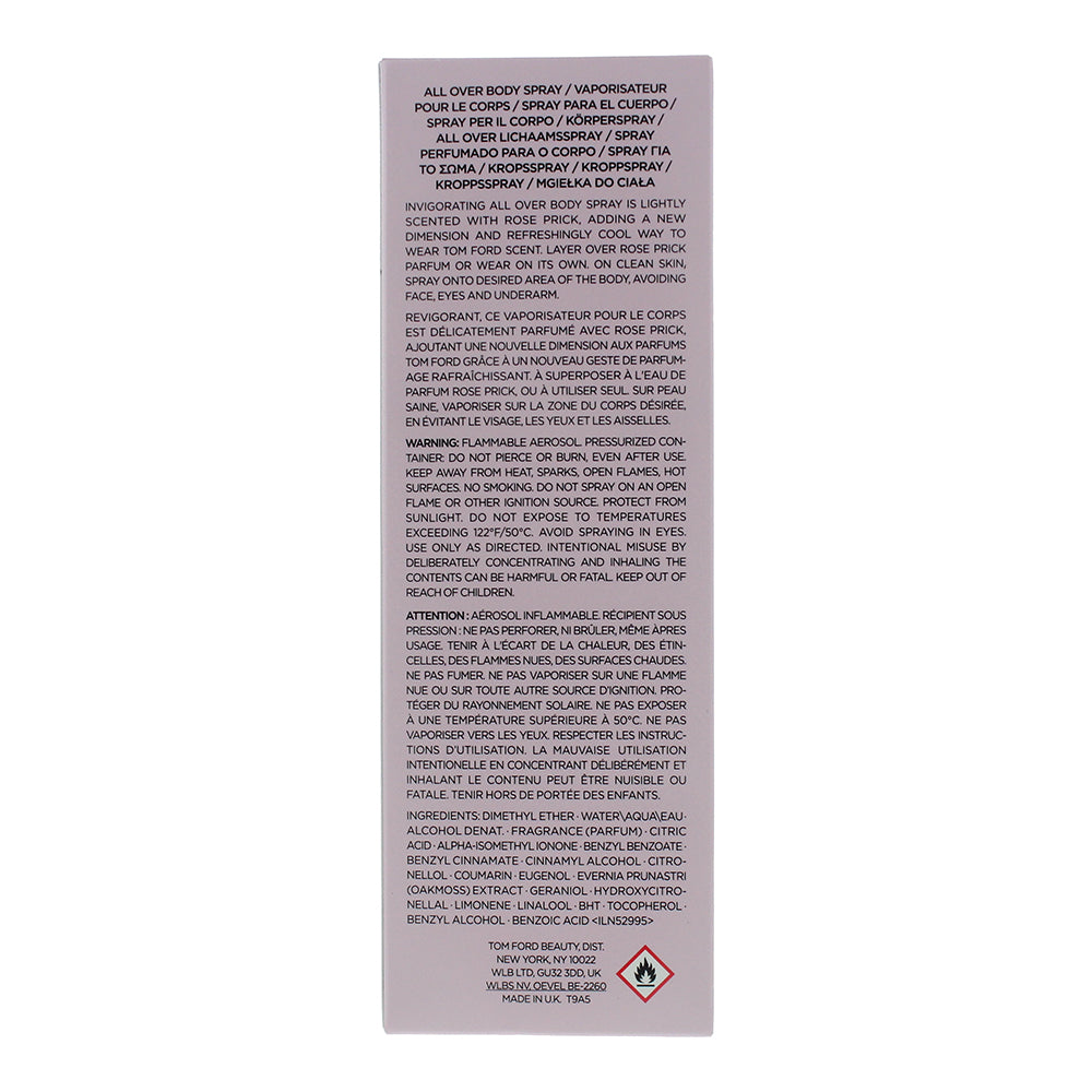 Tom Ford Rose Prick All Over Body Spray 150ml