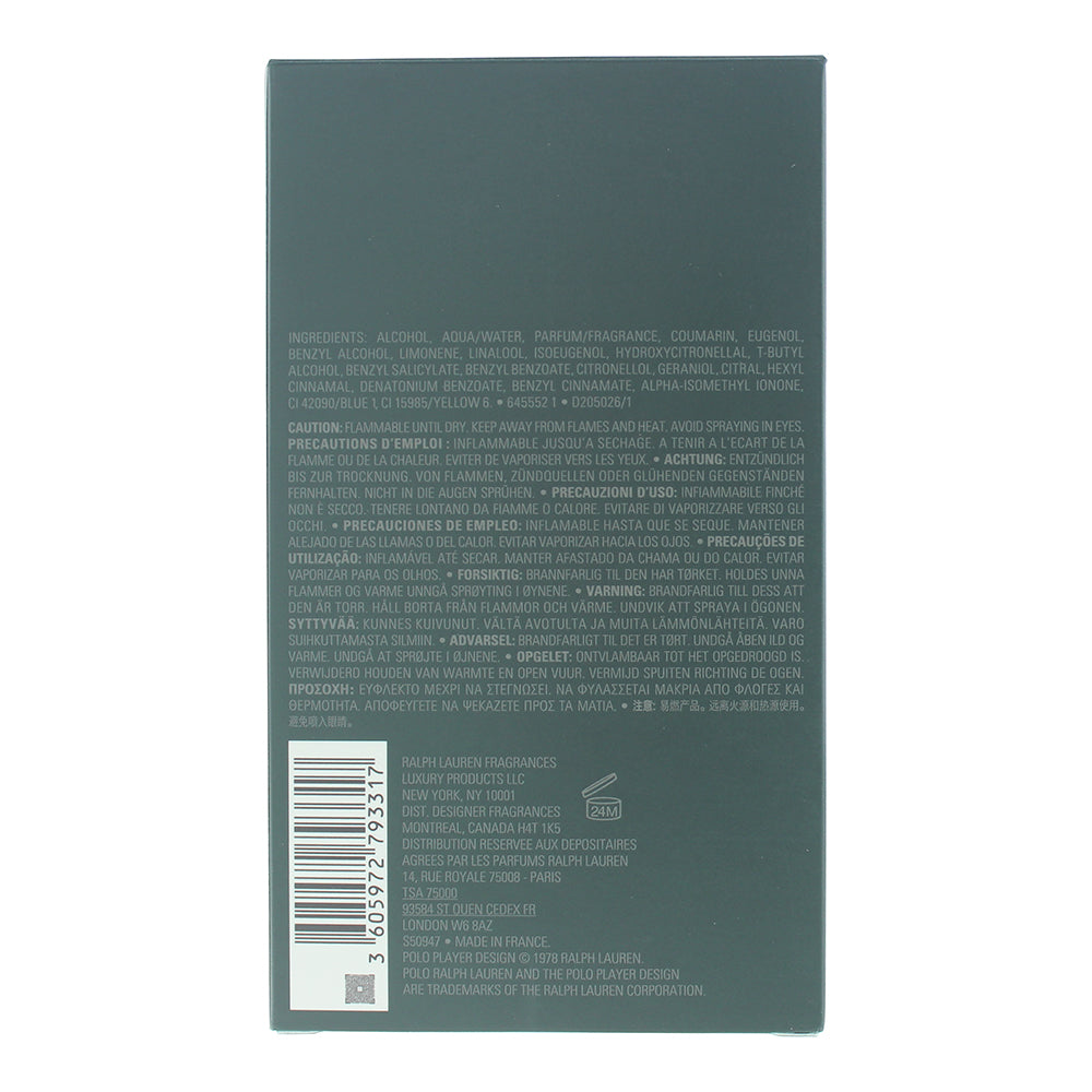 Ralph Lauren Polo Green Eau de Toilette 125ml