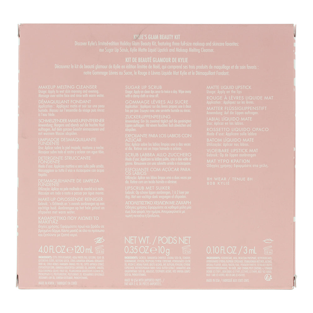 Kylie By Kylie Jenner Kylie Skin 3 Piece Gift Set: Cleanser 120ml - Lip Scrub 10