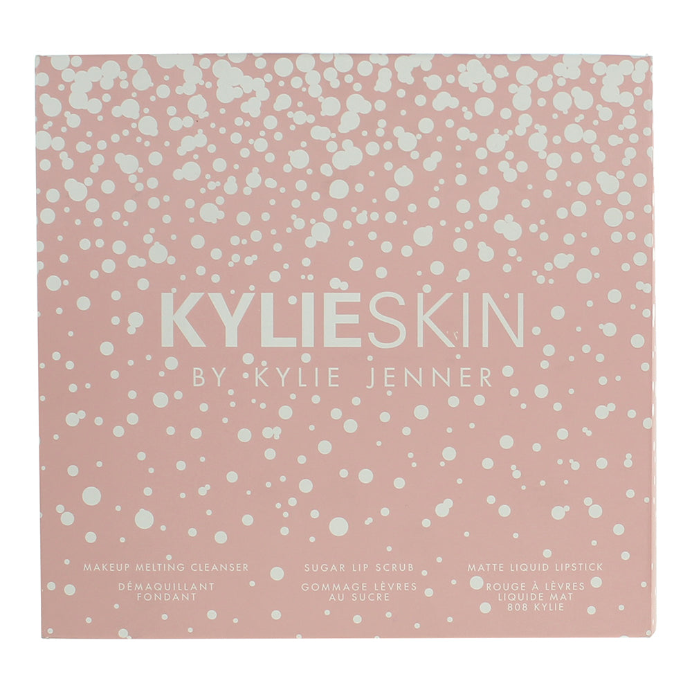 Kylie By Kylie Jenner Kylie Skin 3 Piece Gift Set: Cleanser 120ml - Lip Scrub 10 - Box