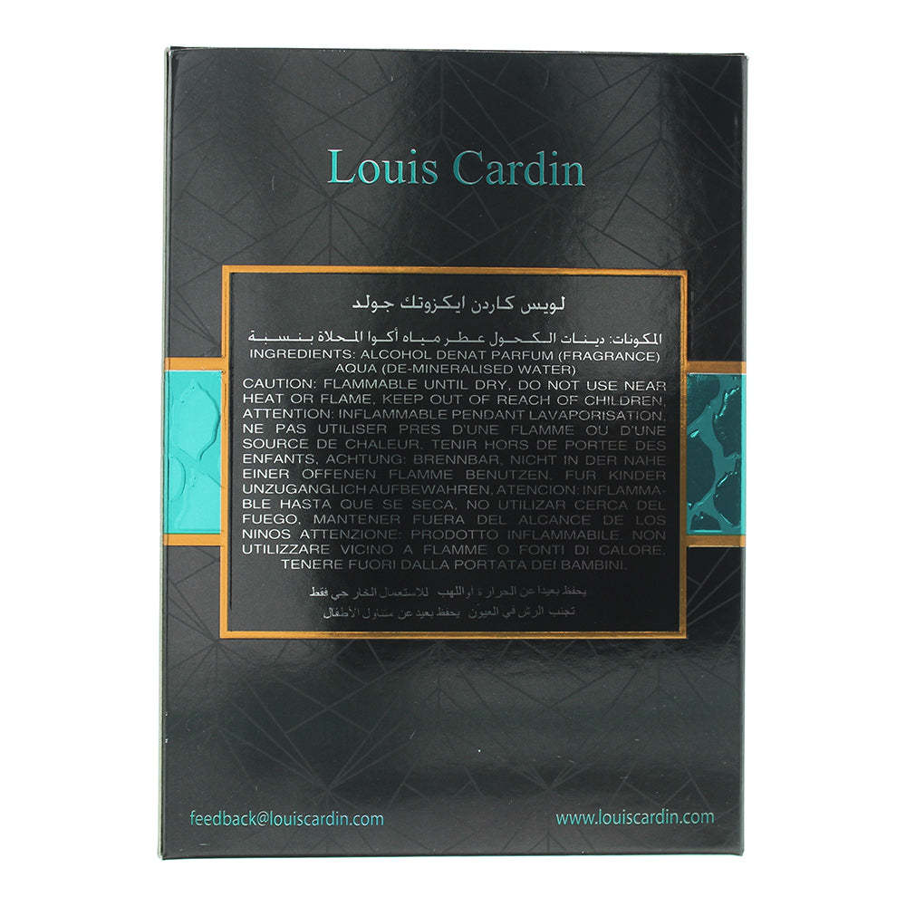Louis Cardin Exotic Gold Eau de Parfum 100ml - Ingredients
