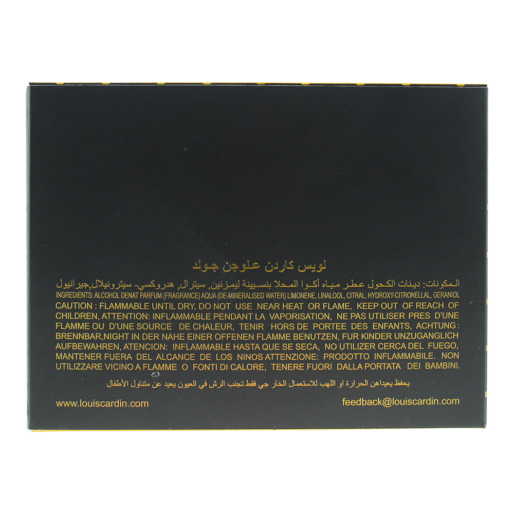 Louis Cardin Illusion Gold Eau de Parfum 100ml - Ingredients