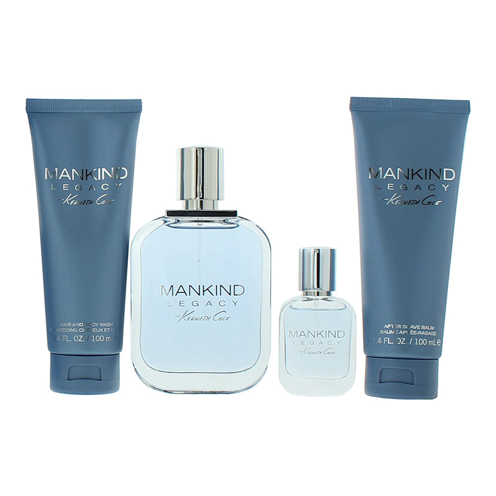 Kenneth Cole Mankind Legacy 4 Piece Gift Set: Eau e Toilette 100ml  - Product