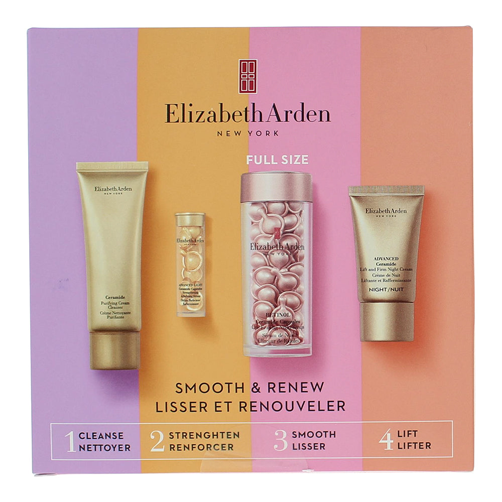 Elizabeth Arden Retinol Smooth And Renew 4 Piece Gift Set - Box