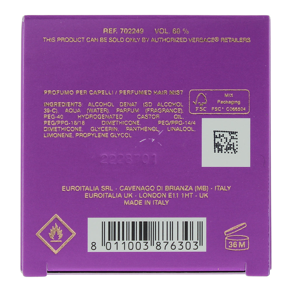 Versace Dylan Purple Pour Femme Perfumed Hair Mist 30ml