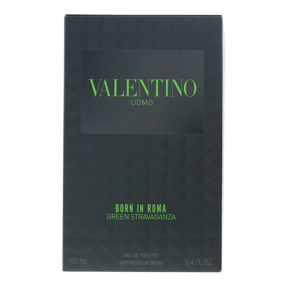 Valentino Uomo Born In Roma Green Stravaganza Eau de Toilette 100ml - Box