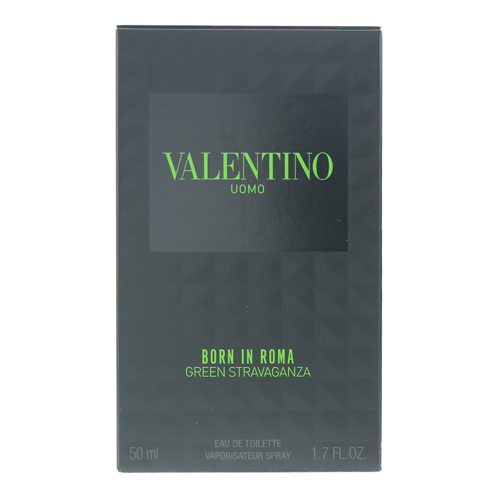 Valentino Uomo Born In Roma Green Stravaganza Eau de Toilette 50ml - Box