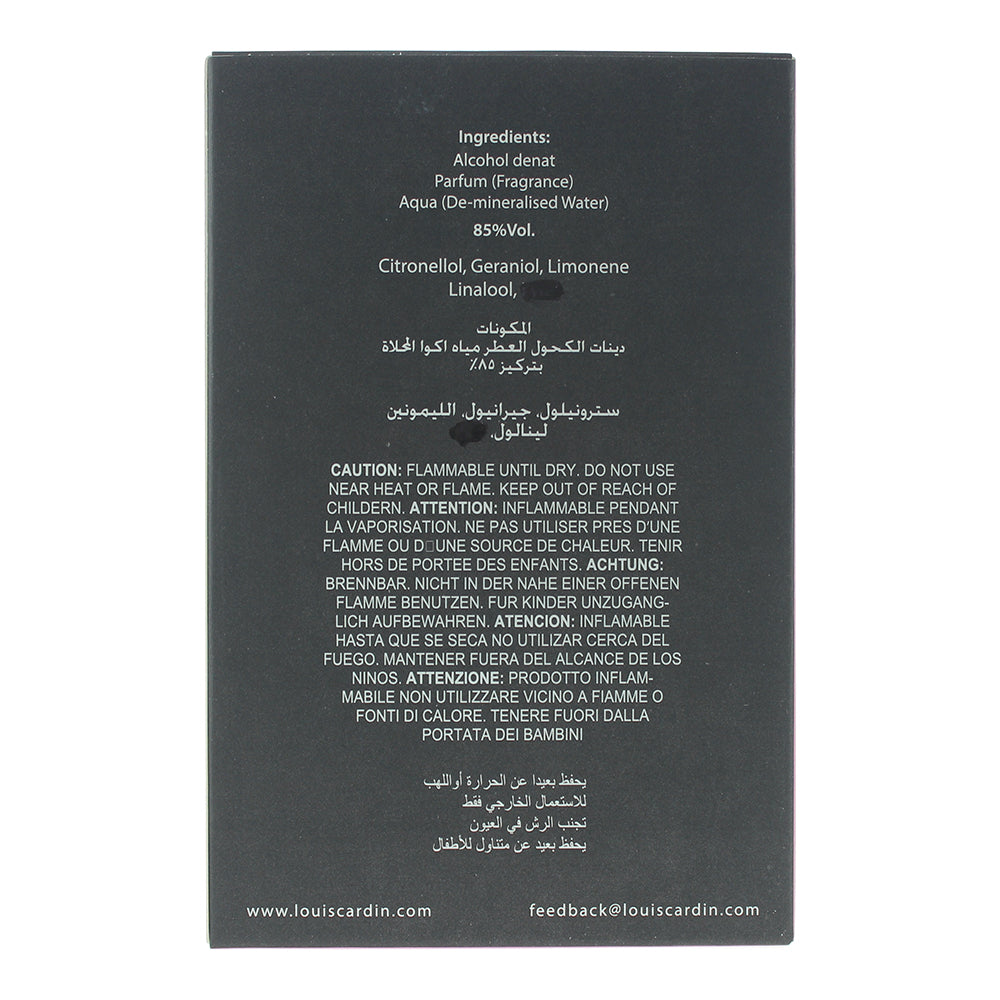 Louis Cardin Crystal Scent Eau de Parfum 100ml - Ingredients
