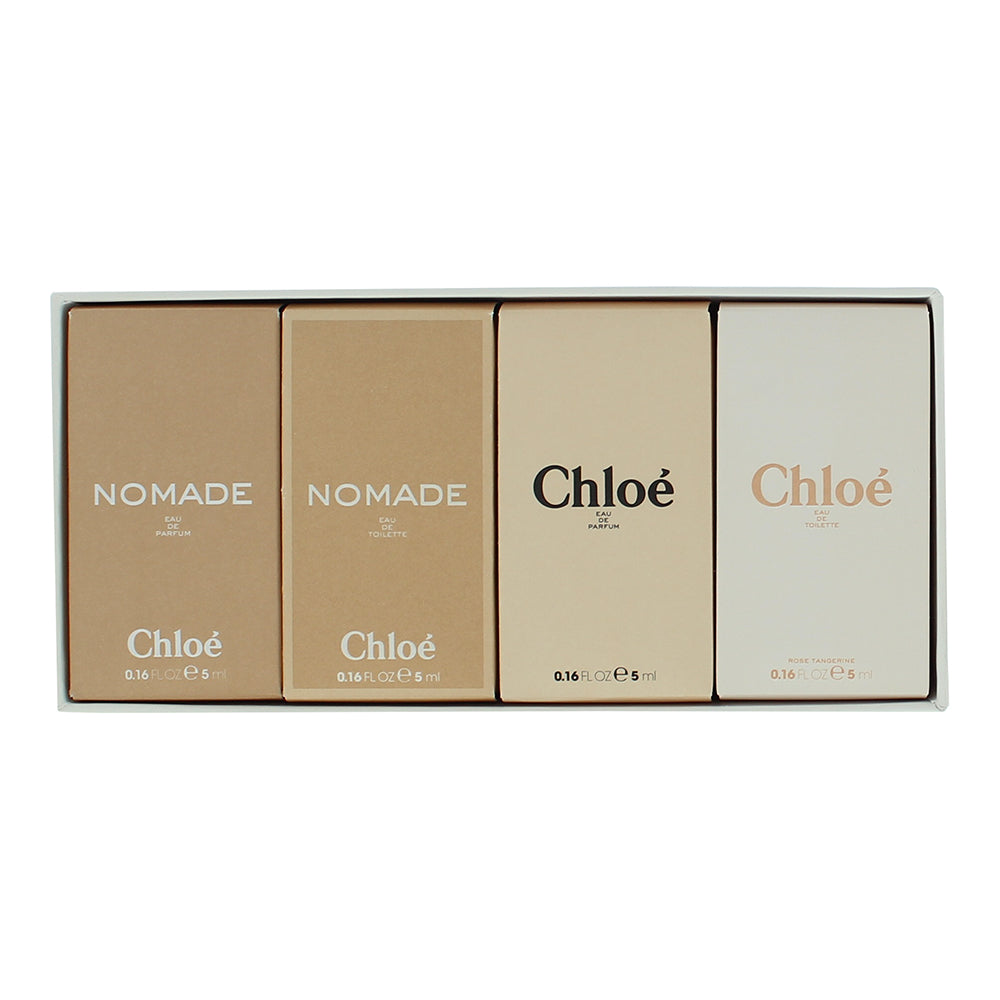 Chloé Mini 4 Piece Gift Set: Chloé Eau de Parfum 5ml - Nomade Eau de Parfum 5ml 