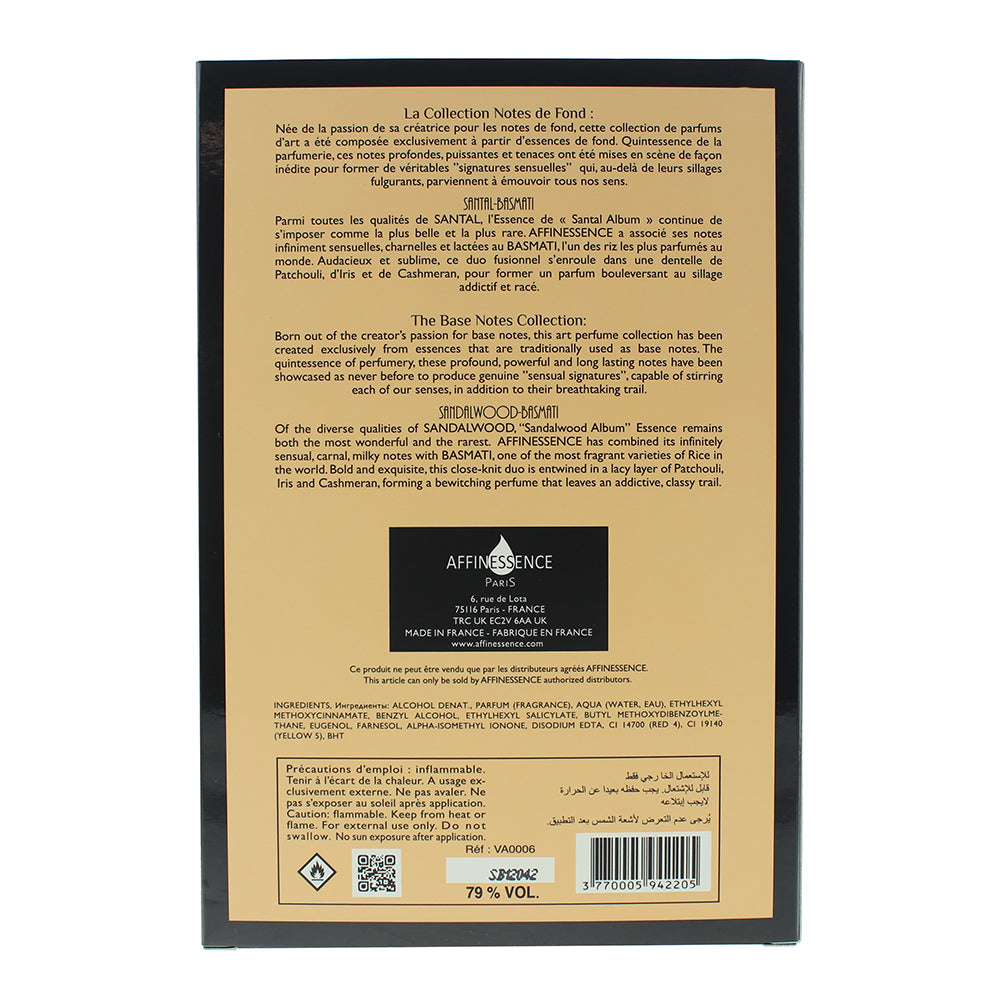 Affinessence Santal Basmati Luxe Eau de Parfum 100ml