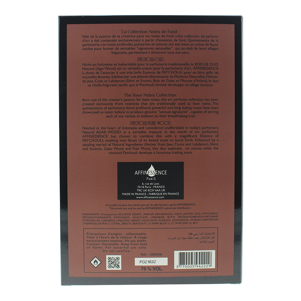 Affinessence Patchouli Oud Luxe Eau de Parfum 100ml