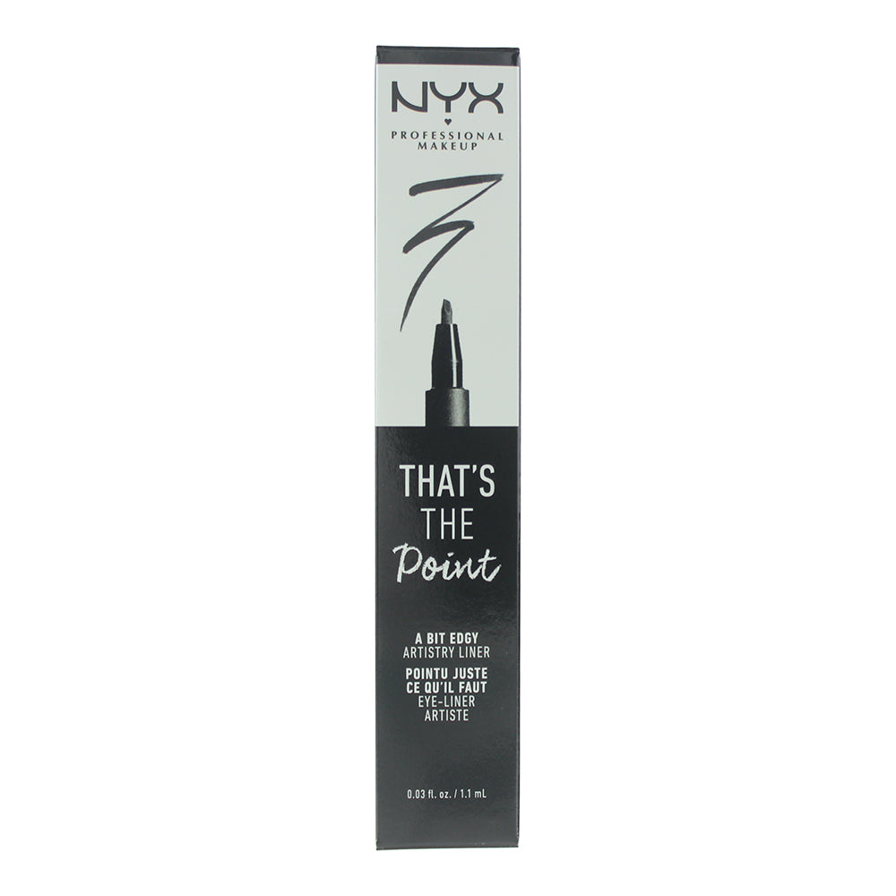 NYX Nyx Professional Makeup That's The Point A Bit Edgy Black Liquid Eyeliner 1. - Box