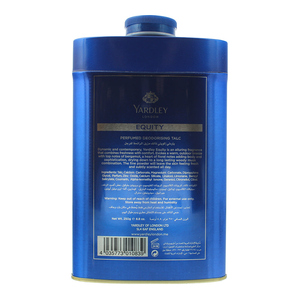 Yardley Equity Deodorising Talcum Powder 250g