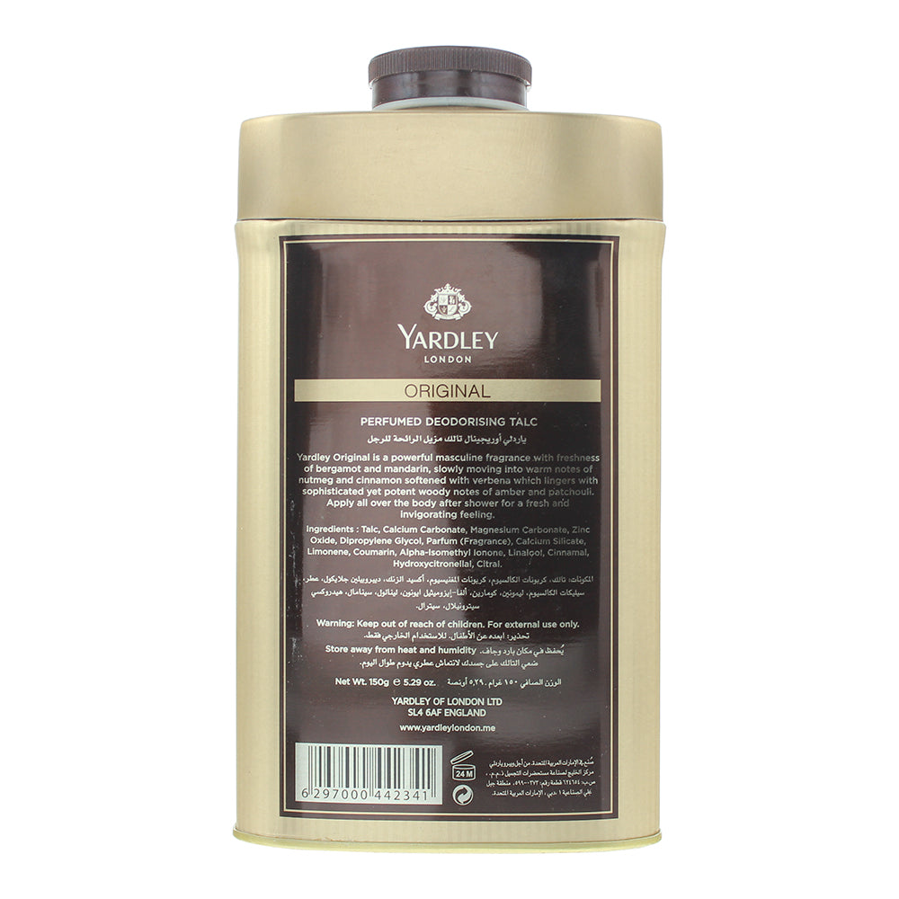 Yardley Original Deodorising Talcum Powder 150g
