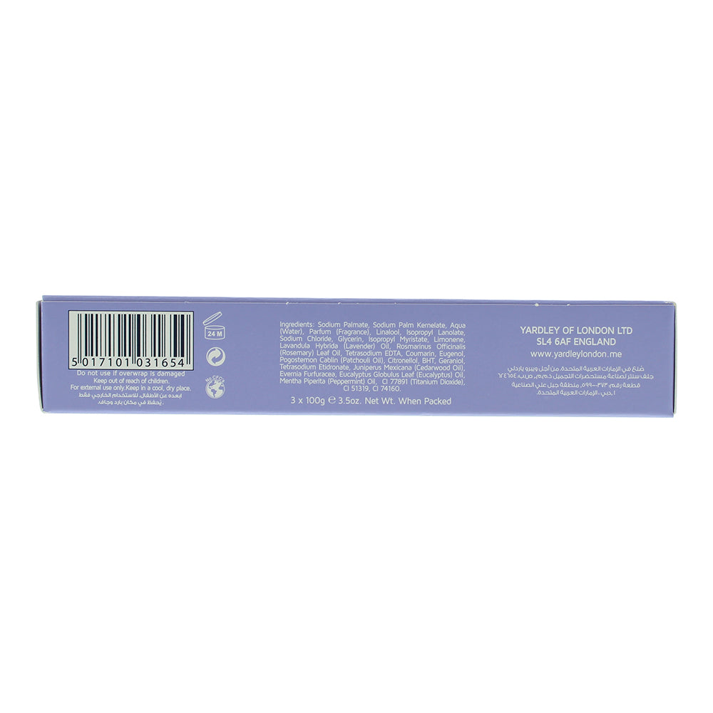 Yardley English Lavender 3 Piece Gift Set: Soap 3 x 100g