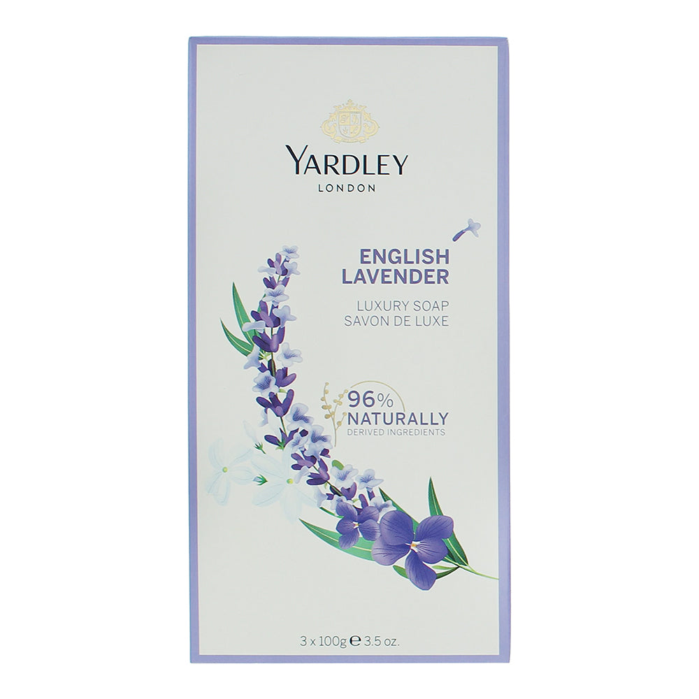 Yardley English Lavender 3 Piece Gift Set: Soap 3 x 100g - Box