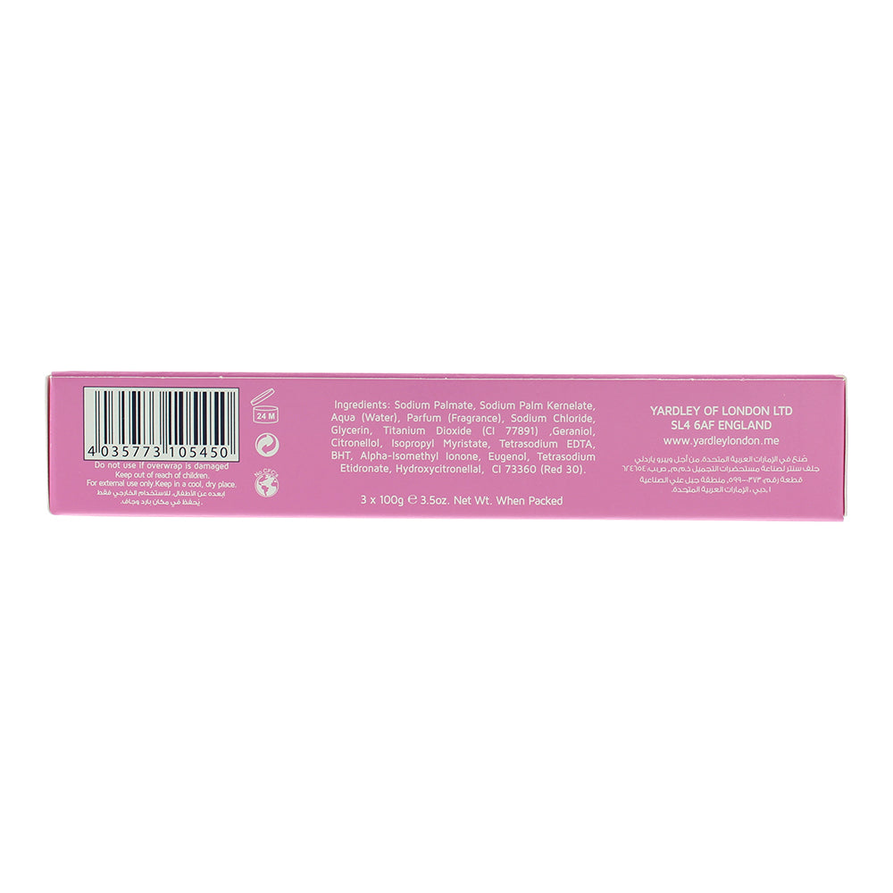 Yardley English Rose 3 Piece Gift Set: Soap 3 x 100g