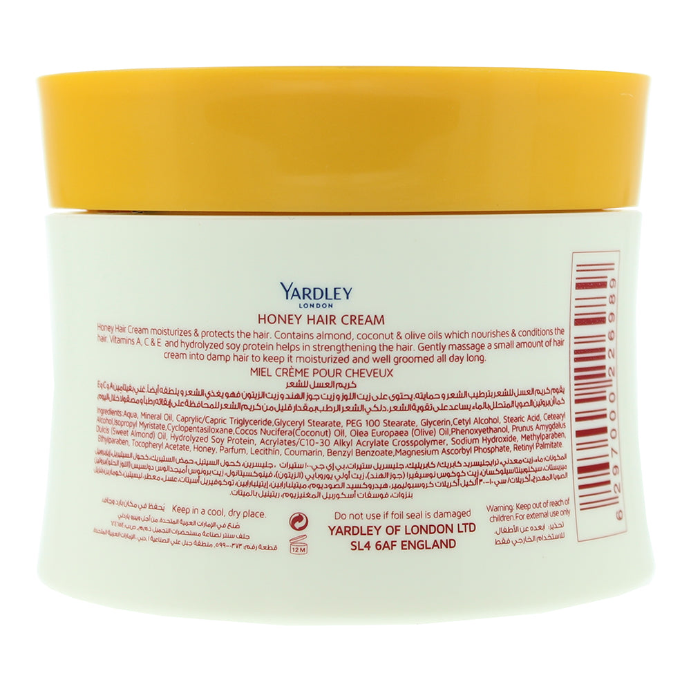 Yardley Honey Hair Cream 150g