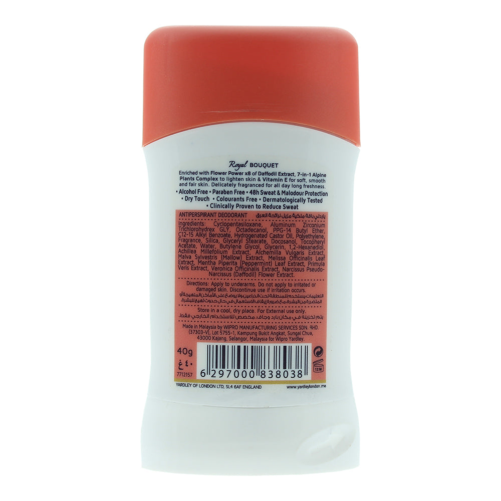 Yardley Royal Bouquet Anti-Perspirant Deodorant Stick 40g