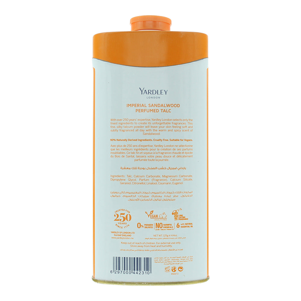 Yardley Imperial Sandalwood Talcum Powder 125g