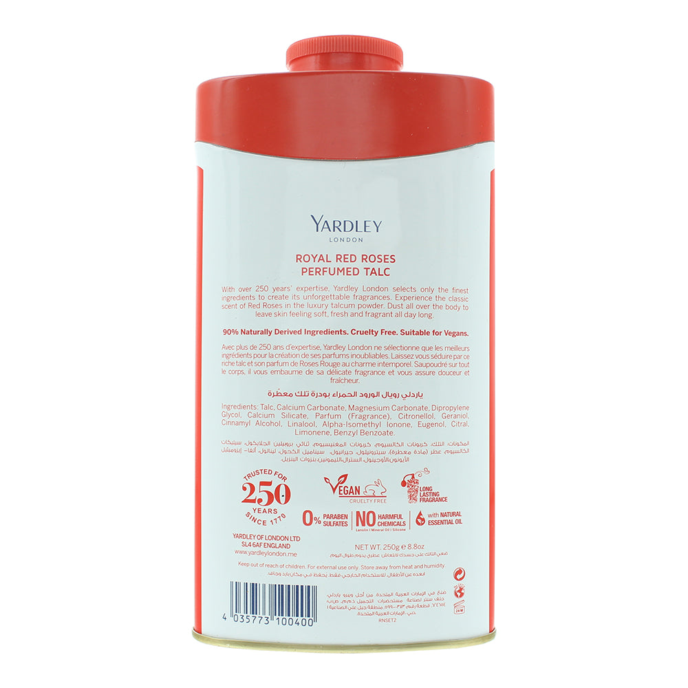Yardley Royal Red Roses Talcum Powder 250g