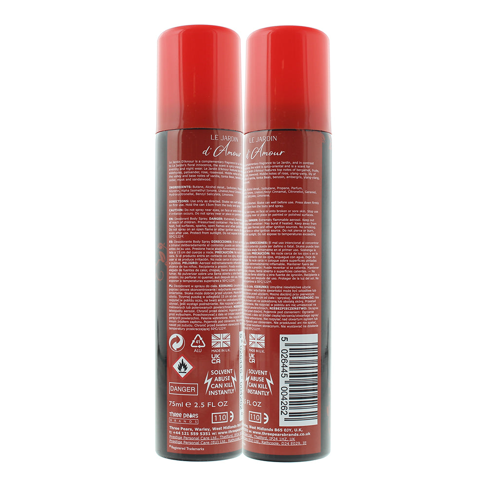 Le Jardin D'amour Perfumed Body Spray 75ml