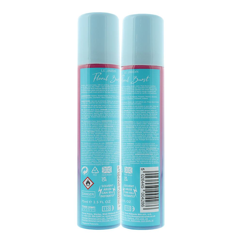 Le Jardin Floral Burst Burst Perfumed Body Spray 75ml