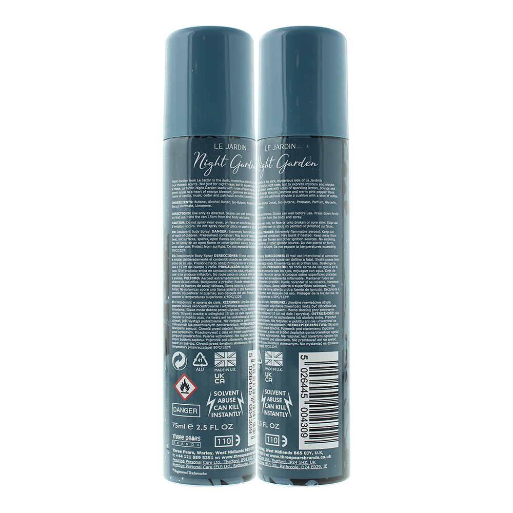 Le Jardin Night Garden Perfumed Body Spray 75ml
