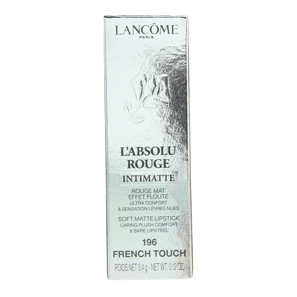 Lancôme L'Absolu Rouge Intimatte 196 French Touch Lipstick 3.4g - Box