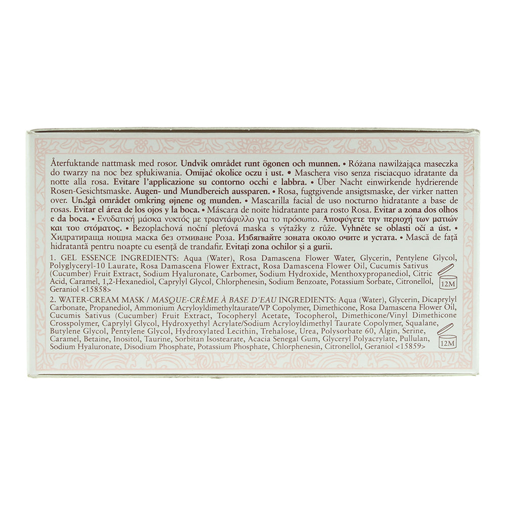 Fresh Rose Deep Hydration Sleeping Mask Replenishes and Locks Hydration 2 x 35ml - Ingredients
