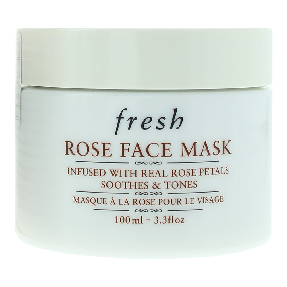 Fresh Rose Face Mask Infused with Real Rose Petals Soothes and Tones 100ml - Product