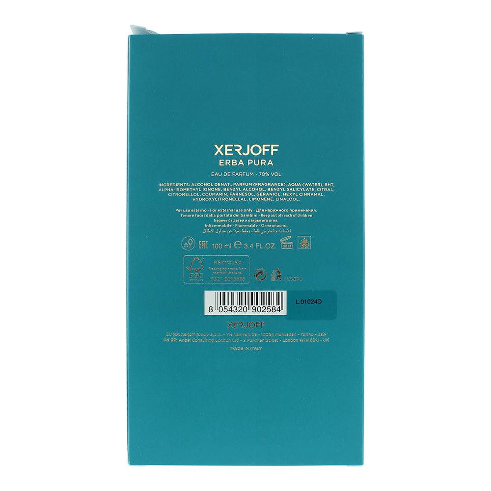 Xerjoff Erba Pura Eau de Parfum 100ml