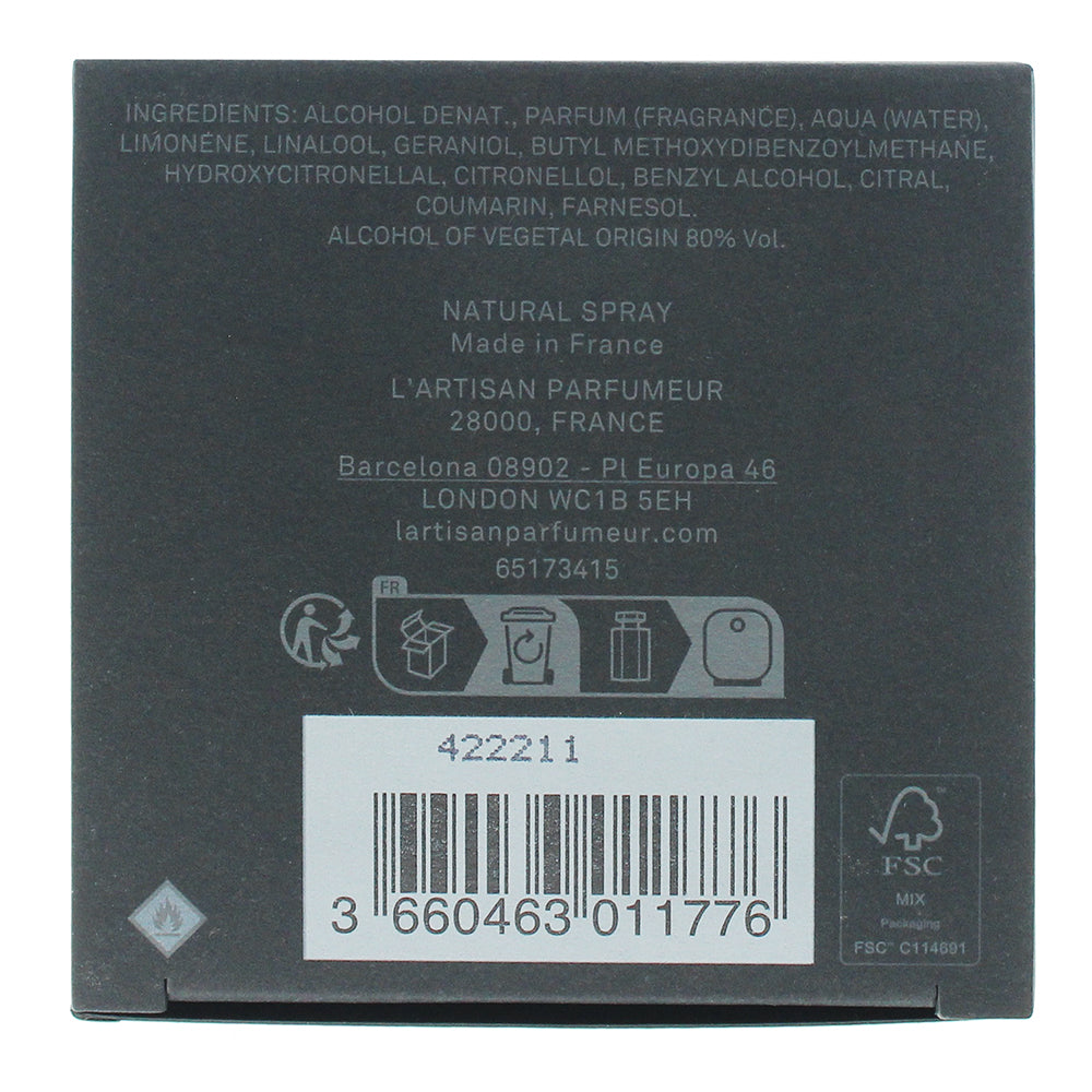 L'artisan Parfumeur Histoire d'Orangers Eau de Parfum 100ml - Ingredients