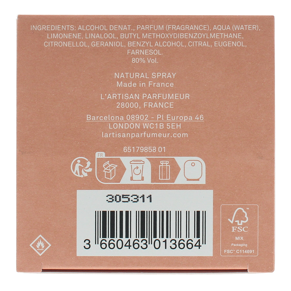 L'artisan Parfumeur Memoire de Roses Eau de Parfum 100ml