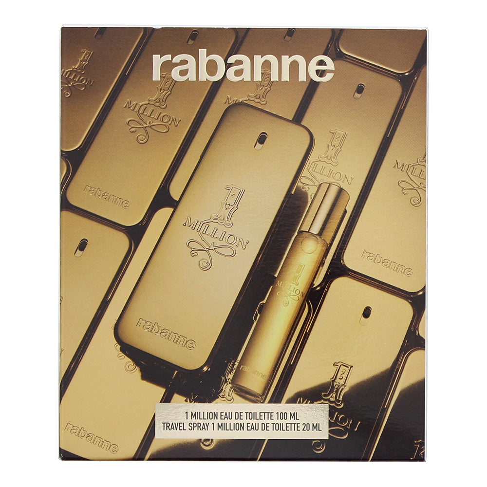 Paco Rabanne 1 Million 2 Piece Gift Set: Eau de Toilette 100ml - Eau de Toilette - Box