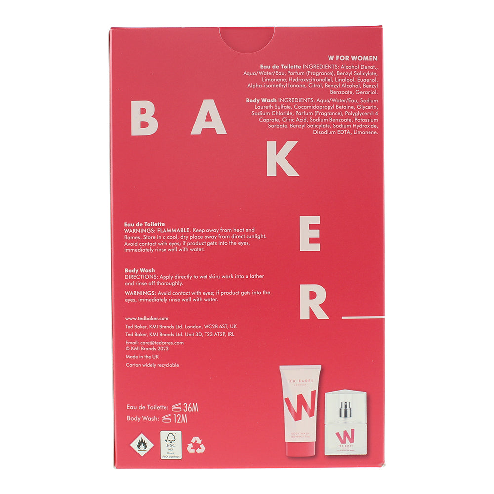 Ted Baker W 2 Piece Gift Set: Eau de Toilette 30ml - Body Wash 150ml