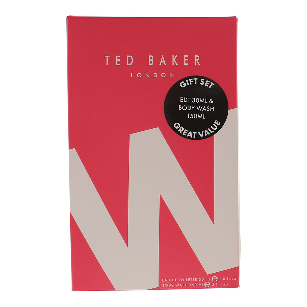 Ted Baker W 2 Piece Gift Set: Eau de Toilette 30ml - Body Wash 150ml - Box