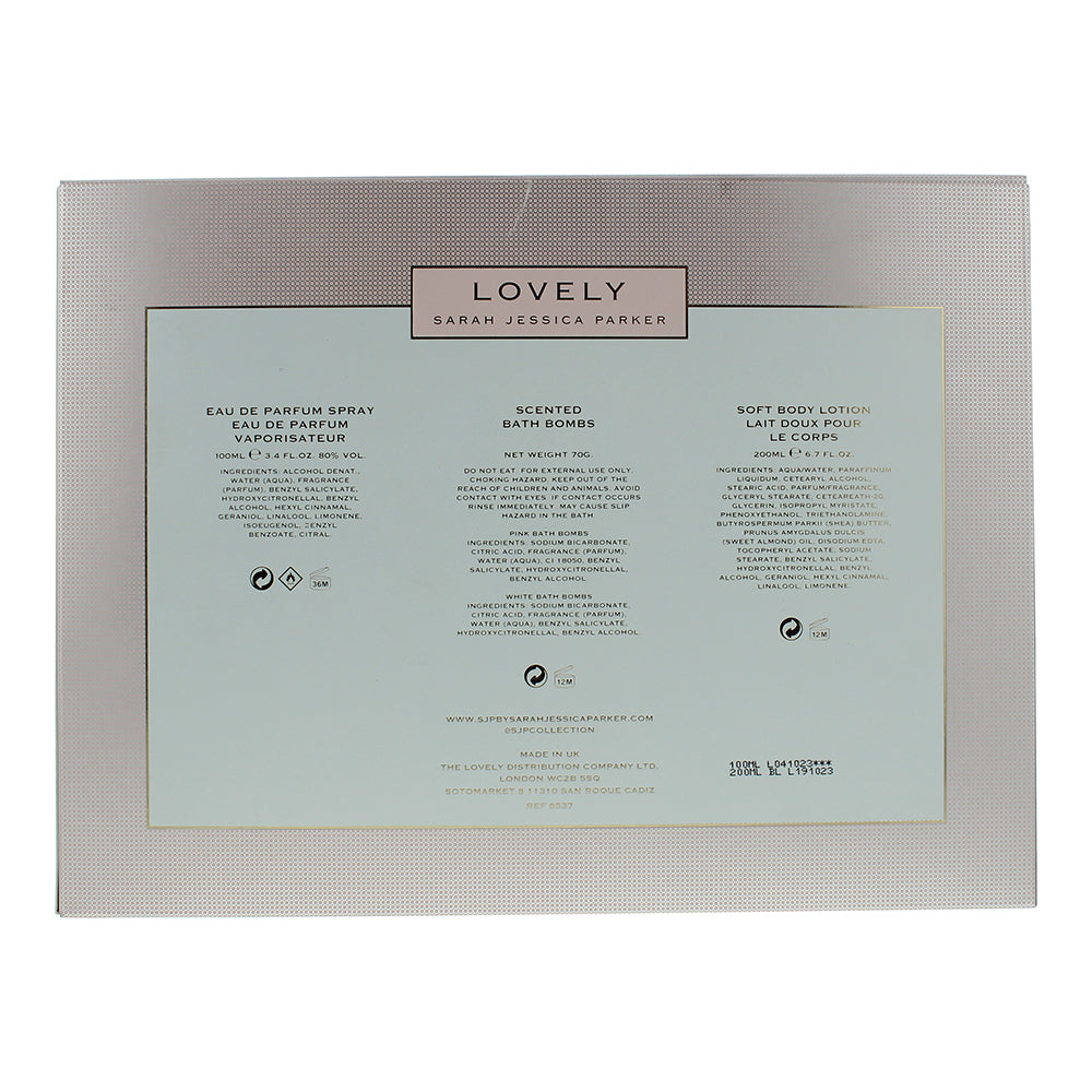 Sarah Jessica Parker Lovely 3 Piece Gift Set: Eau de Parfum 100ml - Body Lotion 