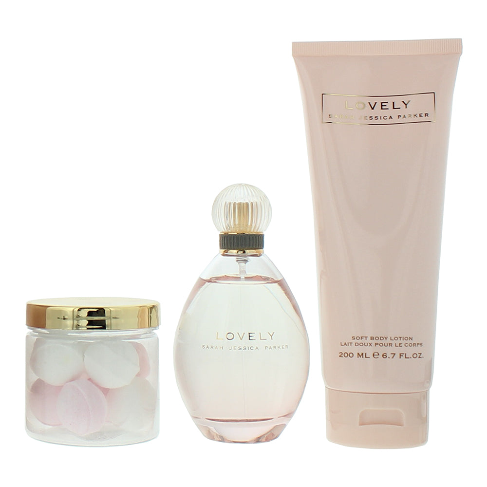 Sarah Jessica Parker Lovely 3 Piece Gift Set: Eau de Parfum 100ml - Body Lotion  - Product