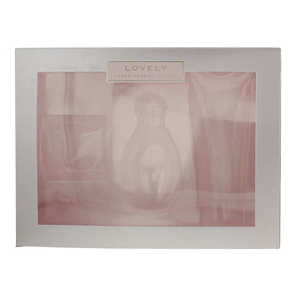 Sarah Jessica Parker Lovely 3 Piece Gift Set: Eau de Parfum 100ml - Body Lotion  - Box