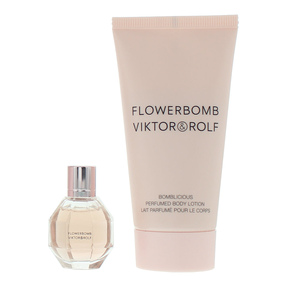 Viktor & Rolf Flowerbomb 2 Piece Gift Set: Eau de Parfum 7ml - Body Lotion 50ml - Product