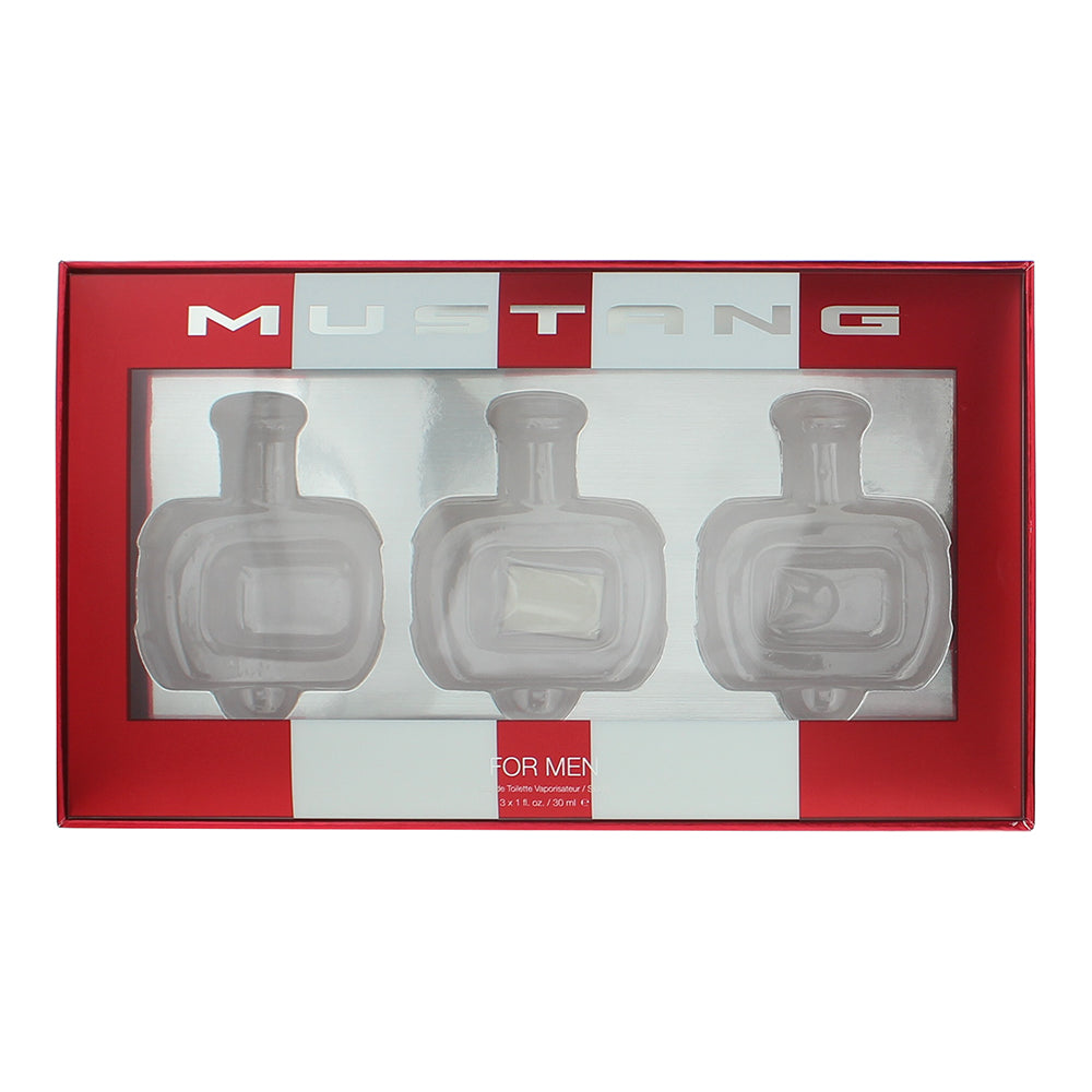 Mustang 3 Piece Gift Set: Eau de Toilette 3 x 30ml - Box