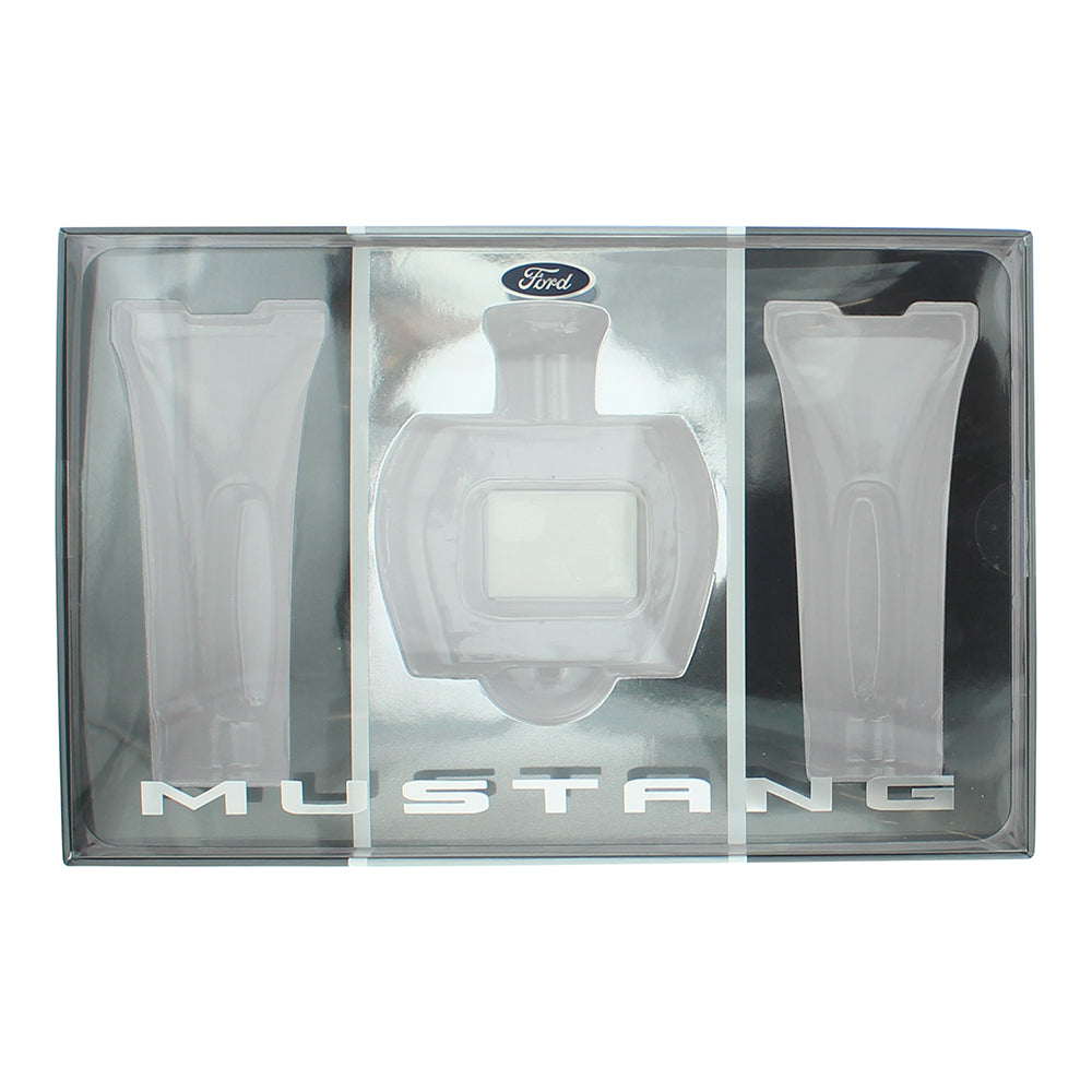 Mustang Black 3 Piece Gift Set: Eau de Toilette 100ml - Aftershave Balm 100ml -  - Box