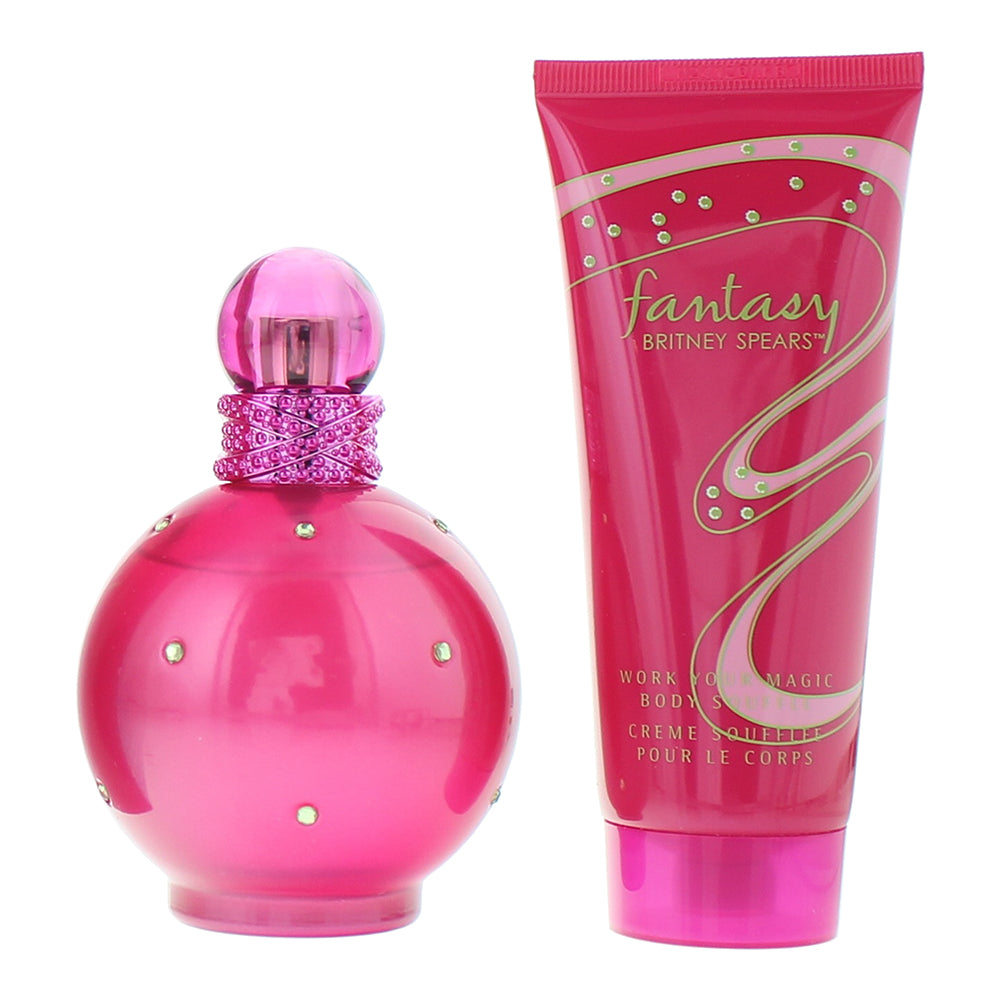 Britney Spears Fantasy 2 Piece Gift Set: Eau de Parfum 100ml - Body Souffle 100m - Product
