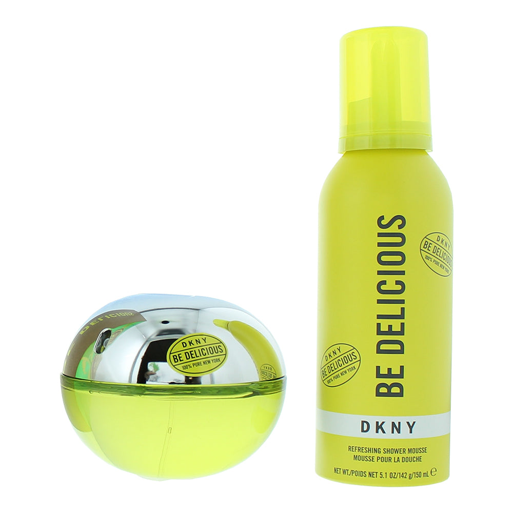 DKNY Be Delicious 2 Piece Gift Set: Eau de Parfum 100ml - Refreshing Shower Mous - Product